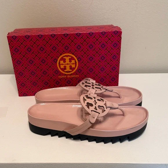 Tory Burch Blush Lug Sandals - Picture 2 of 9